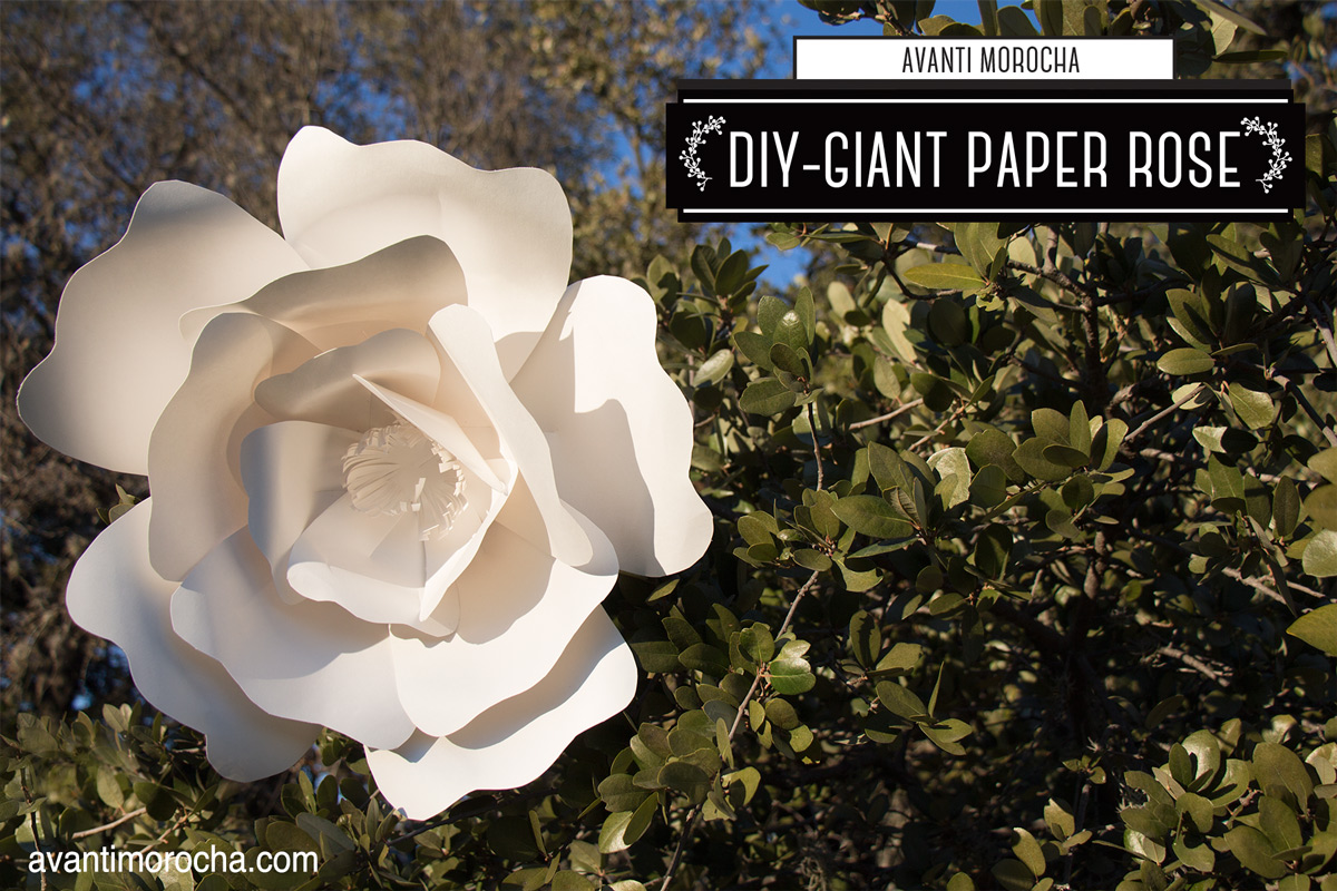 DIY Giant Paper Rose