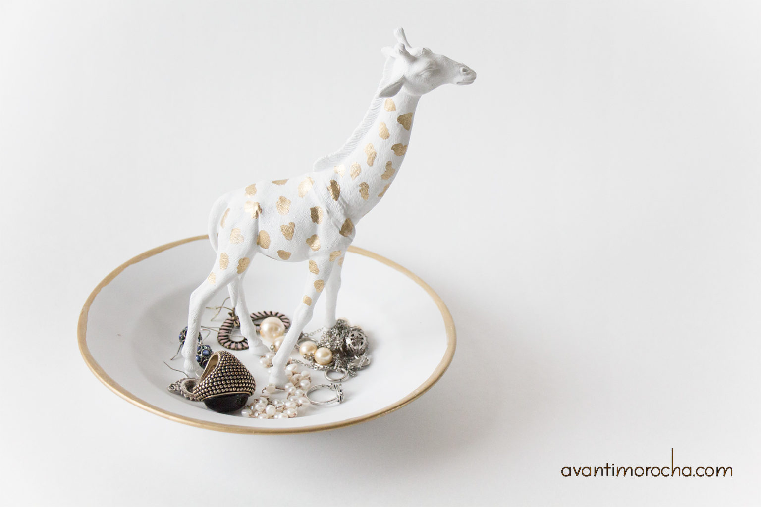 DIY Giraffe Trinket Dish / Joyero Jirafa “Anthropologie Inspired