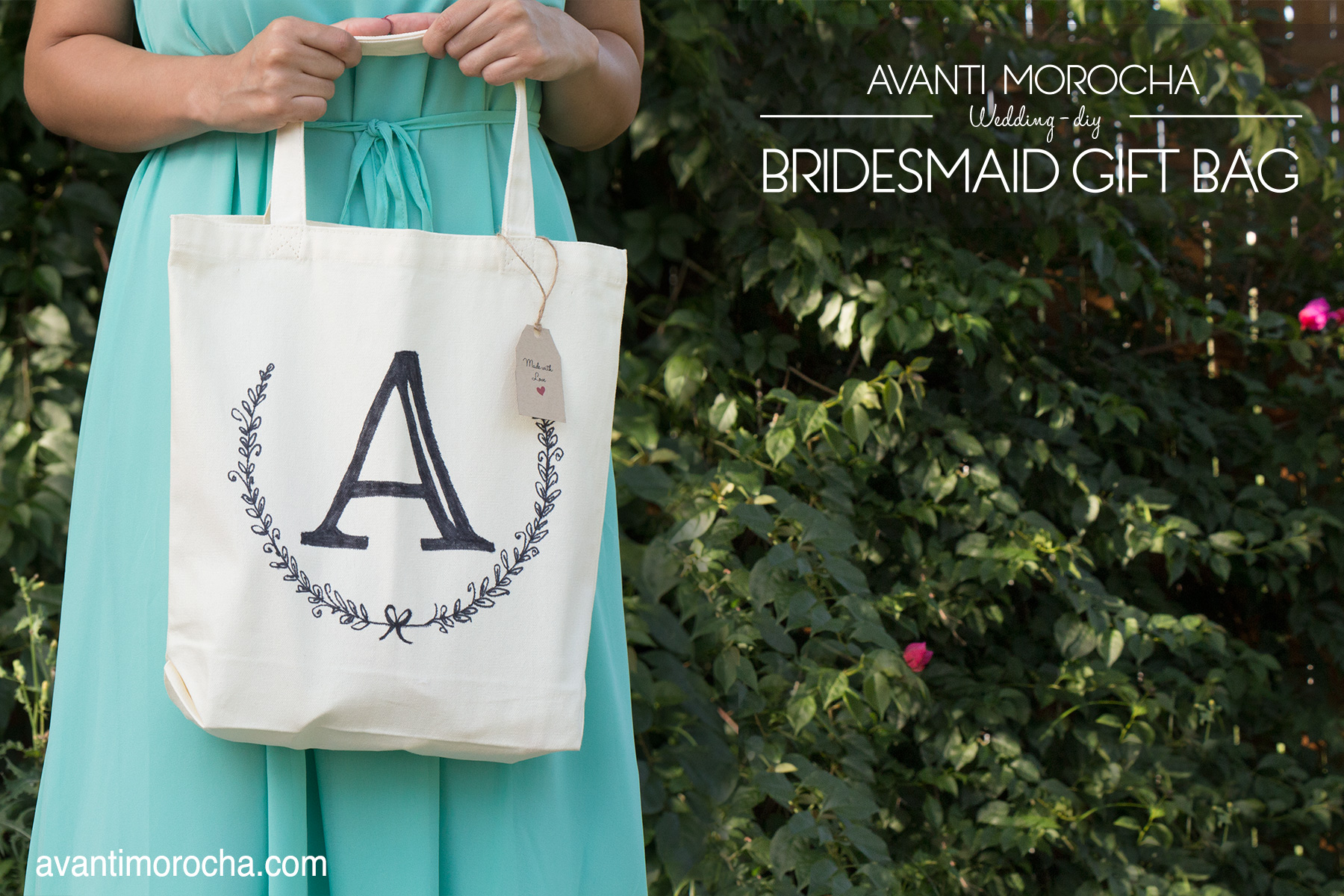 DIY Bridesmaid gift bag Avanti Morocha