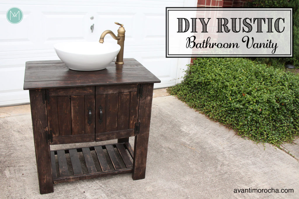 Diy Rustic Bathroom Vanity Avanti Morocha - How To Build A Rustic Bathroom Vanity