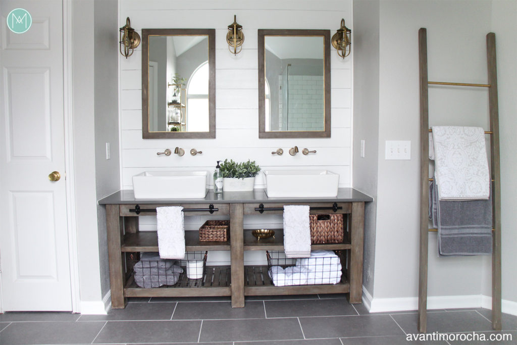 Industrial Farmhouse Bathroom Vanity